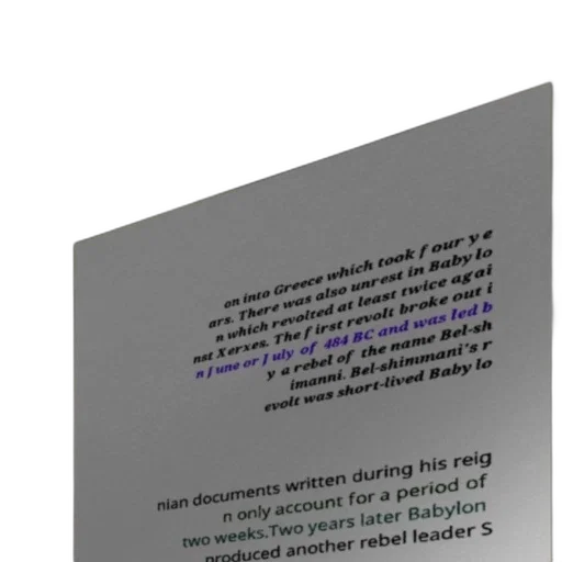 3d render, monochrome, historical, document, discussing, unrest, babylonia, during transparent PNG cut-out