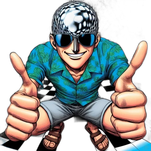 robot, hat, mask, face, comic book art, cartoon, concept art, 3d render transparent PNG cut-out