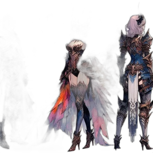 concept art, fantasy art, cyberpunk, comic book art, dark, pastel, monochrome, colorful transparent PNG cut-out
