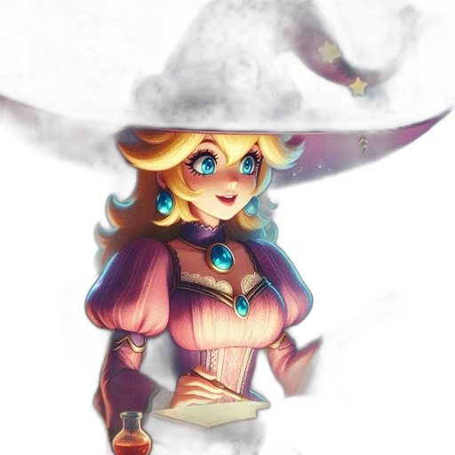 staff, hat, dress, mask, fantasy art, concept art, pixel art, watercolor transparent PNG cut-out