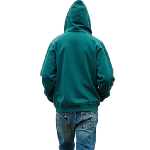 jacket, staff, weapon, robot, 3d render, concept art, photorealistic, vaporwave transparent PNG cut-out