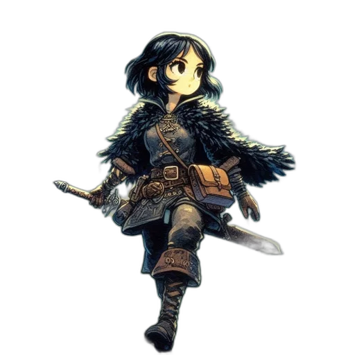sword, staff, weapon, fantasy art, concept art, pixel art, watercolor, dark transparent PNG cut-out