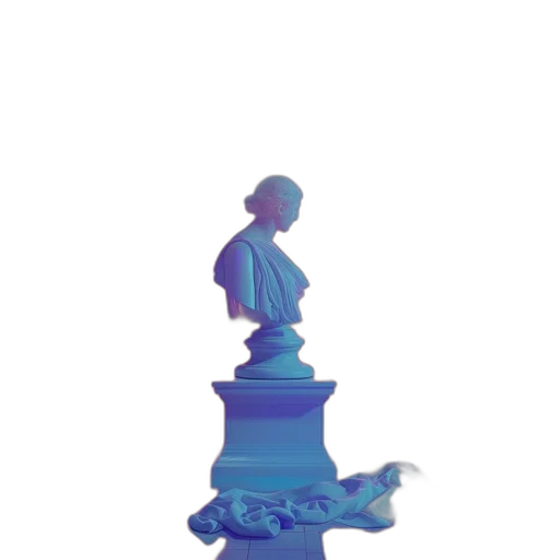 crown, dress, bottle, robot, vaporwave, 3d render, pixel art, concept art transparent PNG cut-out