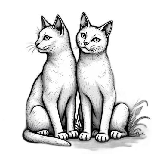 pencil sketch, concept art, photorealistic, cartoon transparent PNG cut-out