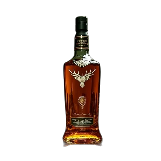 bottle, crown, 3d render, tullamore transparent PNG cut-out