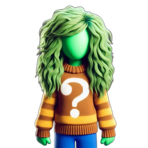jacket, hair, dress, mask, concept art, 3d render, pixel art, fantasy art transparent PNG cut-out