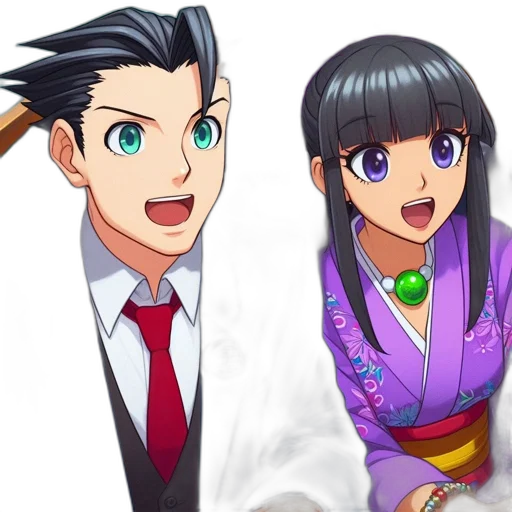 staff, anime, cartoon, 3d render, concept art, colorful, two, animated transparent PNG cut-out