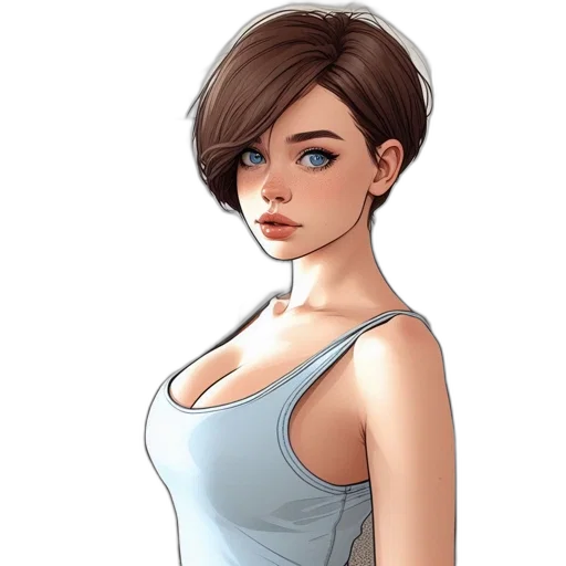 dress, face, staff, jewelry, concept art, cartoon, fantasy art, pixel art transparent PNG cut-out