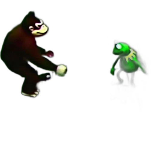 creature, animal, concept art, pixel art, 3d render, cartoon, outer space, green transparent PNG cut-out