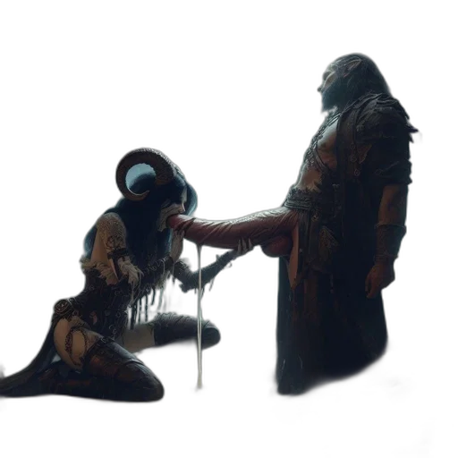 staff, creature, weapon, robot, concept art, fantasy art, 3d render, comic book art transparent PNG cut-out
