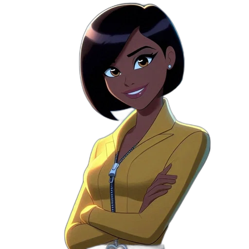 staff, jacket, dress, jewelry, cartoon, concept art, comic book art, anime transparent PNG cut-out