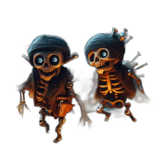 creature, jewelry, concept art, 3d render, fantasy art, pixel art, two, glowing-eyed transparent PNG cut-out