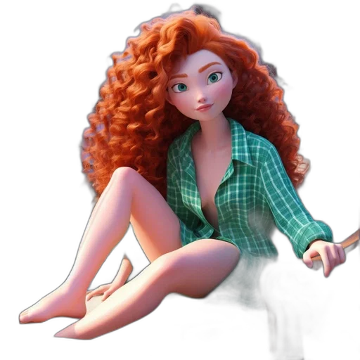 dress, hair, 3d render, concept art, cartoon, photorealistic, underwater, fire transparent PNG cut-out