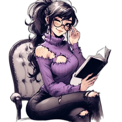 staff, dress, comic book art, concept art, anime, fantasy art, dark, monochrome transparent PNG cut-out