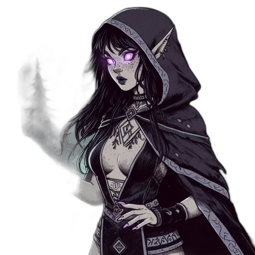 staff, fantasy art, concept art, pixel art, comic book art, dark, monochrome, depths transparent PNG cut-out