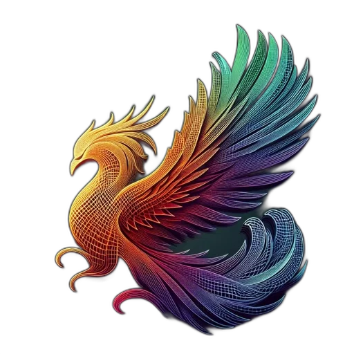 dragon, animal, fantasy art, 3d render, concept art, pixel art, colorful, mythical transparent PNG cut-out
