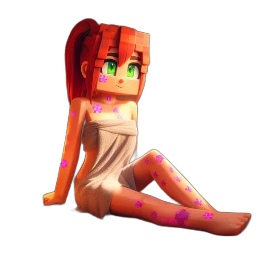 dress, robot, creature, weapon, 3d render, pixel art, anime, concept art transparent PNG cut-out