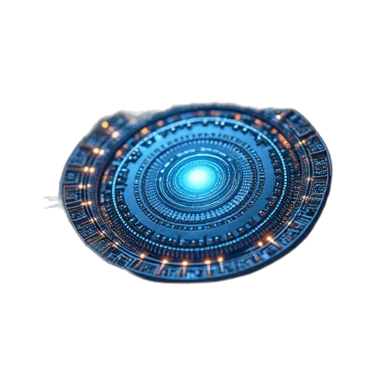 robot, jewelry, weapon, staff, 3d render, concept art, outer space, book transparent PNG cut-out