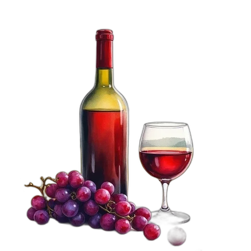 bottle, food, 3d render, photorealistic, oil painting, pixel art, red, watercolor transparent PNG cut-out