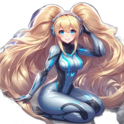 hair, robot, dress, dragon, anime, cartoon, fantasy art, concept art transparent PNG cut-out