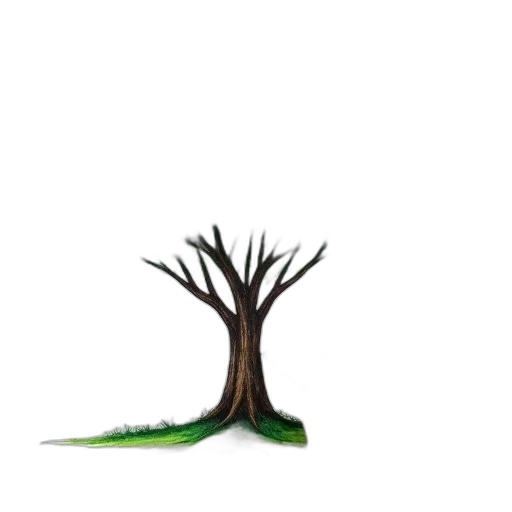 tree, staff, hair, crown, concept art, 3d render, pixel art, fantasy art transparent PNG cut-out