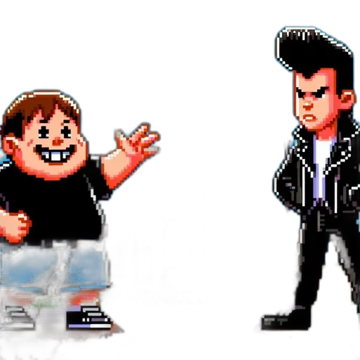 pixel art, concept art, cartoon, 3d render, pixel, art, scene, chubby transparent PNG cut-out