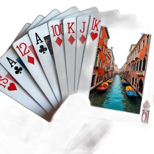 photorealistic, 3d render, concept art, set, playing, cards, unique, design transparent PNG cut-out