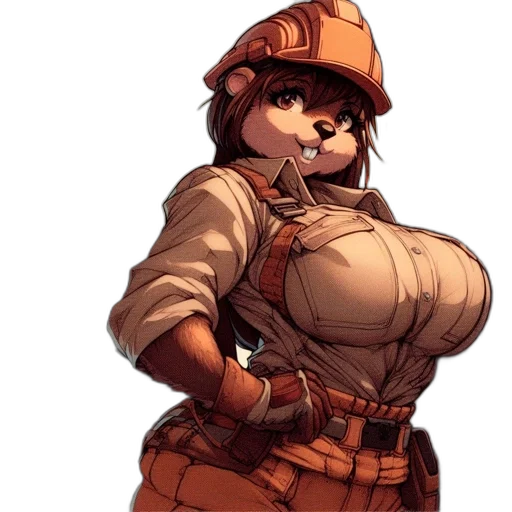 staff, hat, weapon, robot, concept art, pixel art, anime, comic book art transparent PNG cut-out