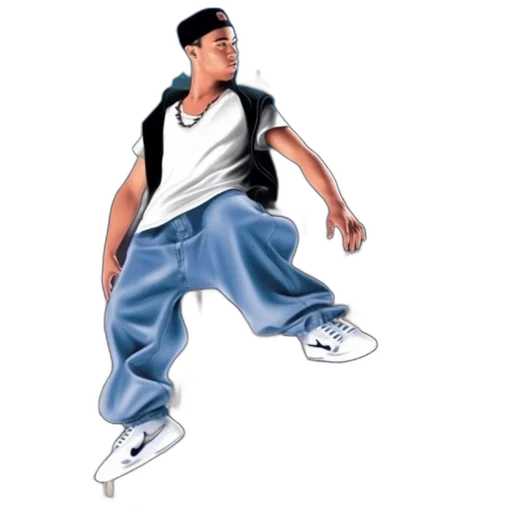 concept art, photorealistic, comic book art, cartoon, young, man, leaps, above transparent PNG cut-out