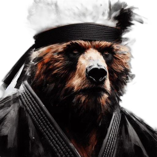 animal, hat, staff, face, photorealistic, concept art, fantasy art, 3d render transparent PNG cut-out