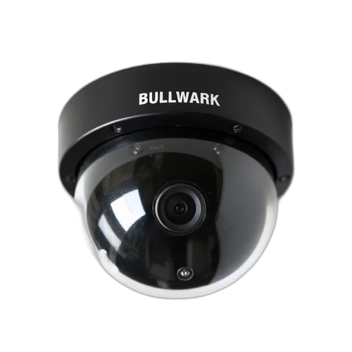 close-up, image, security, camera, black, dome-shaped, housing, lens transparent PNG cut-out