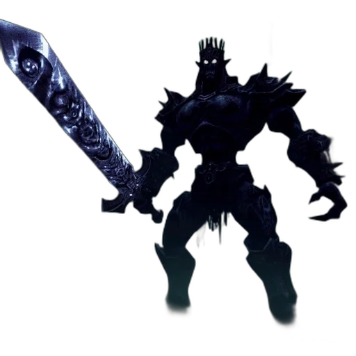 sword, weapon, staff, concept art, fantasy art, 3d render, pixel art, dark transparent PNG cut-out
