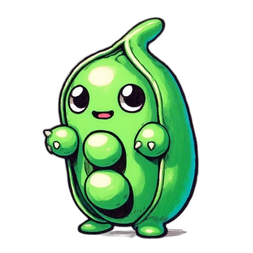creature, animal, staff, dragon, pixel art, concept art, green, animated transparent PNG cut-out