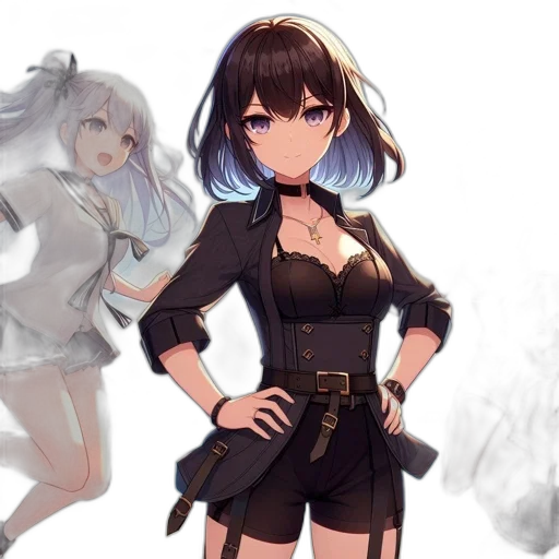 dress, staff, weapon, anime, concept art, fantasy art, pixel art, fire transparent PNG cut-out