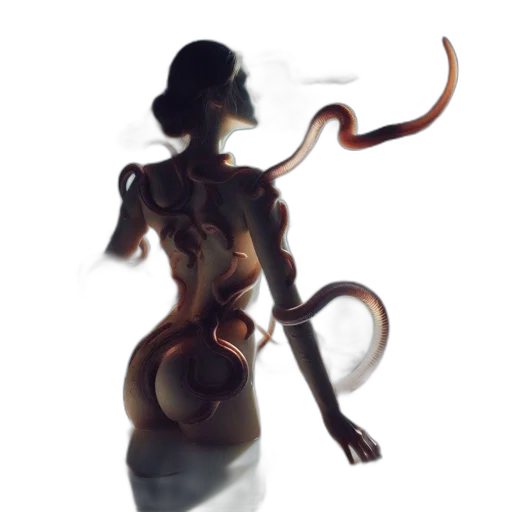 creature, staff, robot, mask, concept art, 3d render, fantasy art, photorealistic transparent PNG cut-out