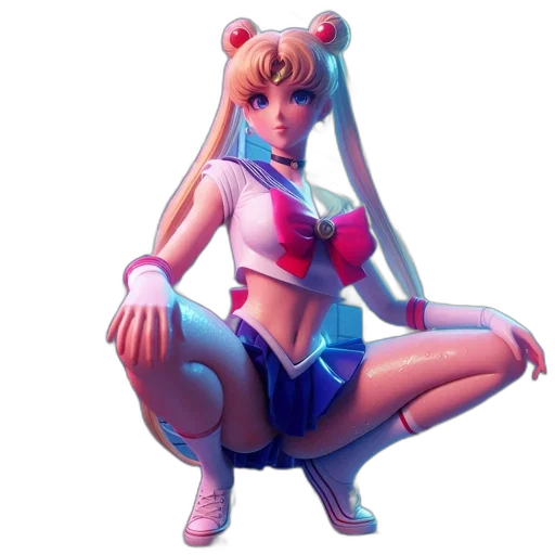 furniture, dress, 3d render, concept art, vaporwave, pixel art, animated, figure transparent PNG cut-out