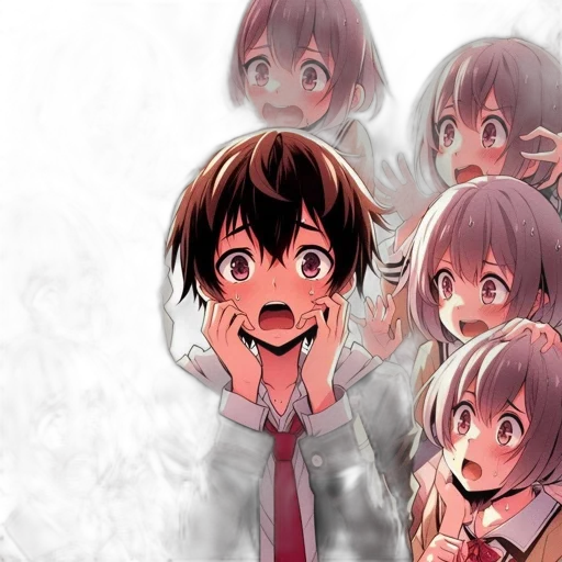 staff, face, anime, concept art, pixel art, 3d render, fire, underwater transparent PNG cut-out