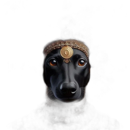 mask, face, animal, staff, photorealistic, fantasy art, concept art, 3d render transparent PNG cut-out