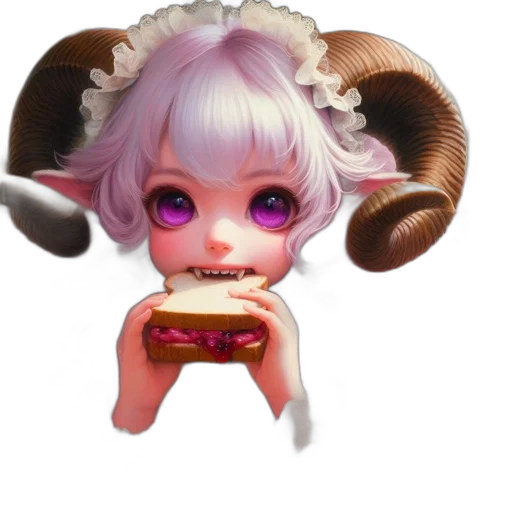 food, creature, animal, face, fantasy art, concept art, 3d render, pixel art transparent PNG cut-out