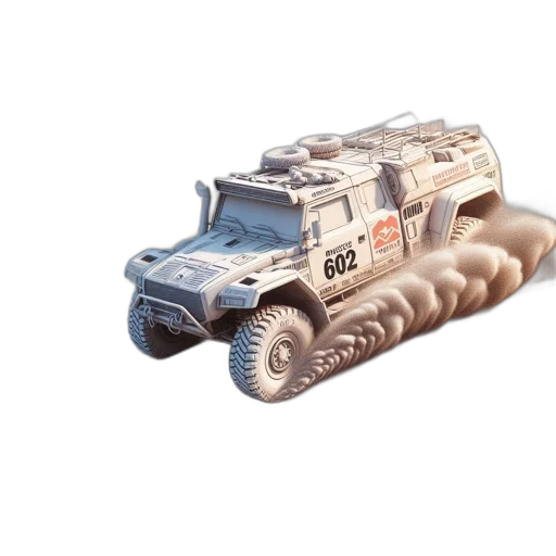 car, weapon, 3d render, concept art, photorealistic, off-road, vehicle, navigates transparent PNG cut-out