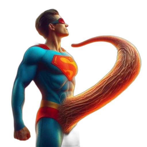 hair, creature, animal, concept art, comic book art, fantasy art, 3d render, superhero transparent PNG cut-out