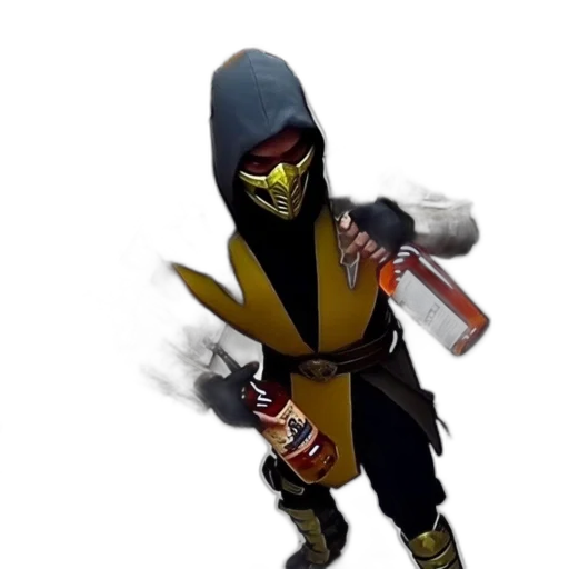 weapon, mask, sword, staff, concept art, 3d render, golden, dark transparent PNG cut-out