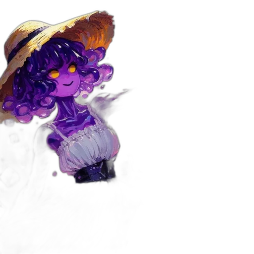 staff, hat, dress, concept art, fantasy art, pixel art, watercolor, two transparent PNG cut-out