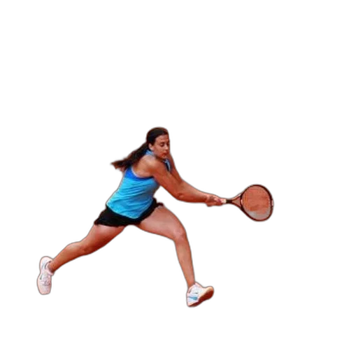 pixel art, 3d render, photorealistic, female, tennis, player, action, clay transparent PNG cut-out