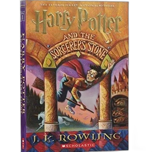 cover, harry, potter, sorcerer, stone, rowling, featuring, vibrant transparent PNG cut-out