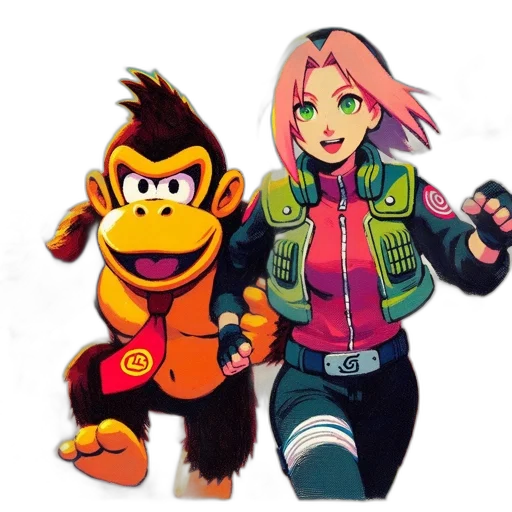 jacket, animal, concept art, cartoon, pixel art, 3d render, neon, fierce transparent PNG cut-out