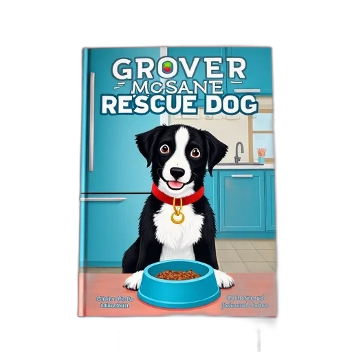 second, image, book, cover, featuring, black, white, dog transparent PNG cut-out