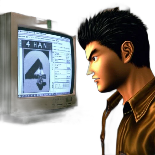 3d render, photorealistic, vaporwave, cyberpunk, individual, spiky, black, hair transparent PNG cut-out