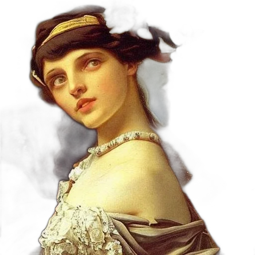 dress, face, jewelry, hat, photorealistic, oil painting, fantasy art, concept art transparent PNG cut-out
