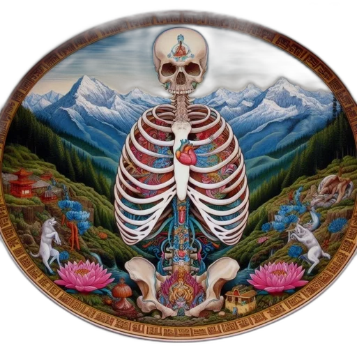 jacket, jewelry, mask, elaborate, plate, features, illustrated, human transparent PNG cut-out